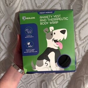 Anxiety Vest and Therapeutic Body Wrap for Dogs - Black